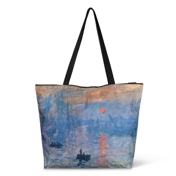 Claude Monet Paint Tote Bag Waterproof Paper Handbags With Zier, :D - Picture 1 of 8